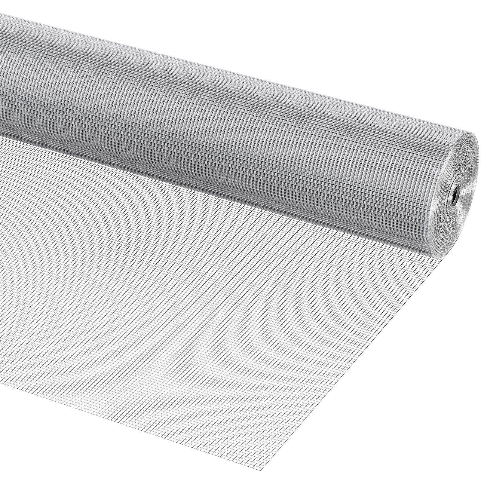 Hardware Cloth, 1/4 inch 36in x 100 ft 23 Gauge, Hot Dipped Galvanized Wire Mesh Roll, Chicken Wire Fencing, V952-DXGSWL36IN10L6KS7V0