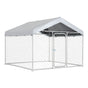 Outdoor Dog Kennel, 2 x 2 x 1.6 m Large Dog Kennel with Secure Lock, Outside Dogs Enclosures with V952-DXHWQSYS6565NAQH5002V0