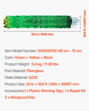 Electric Fence Netting, 0.88 x 49.98 m, PE Net Fencing with Posts & Double-Spiked Stakes, Utility Portable V952-DXJCWLW35IN1ED6DAV9