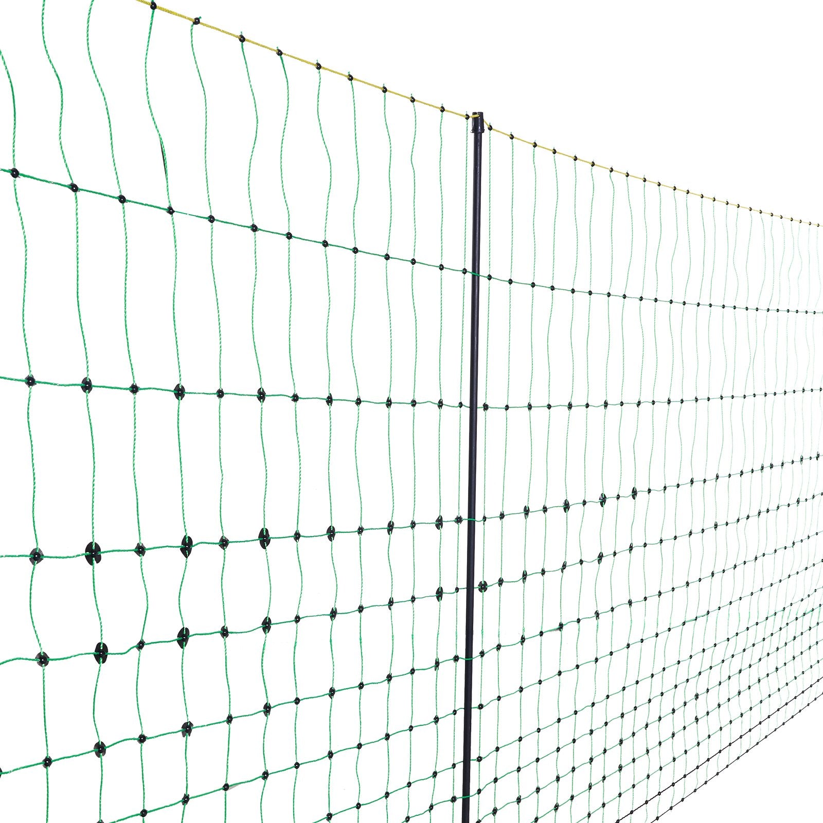 Electric Fence Netting, 0.88 x 49.98 m, PE Net Fencing with Posts & Double-Spiked Stakes, Utility Portable V952-DXJCWLW35IN1ED6DAV9