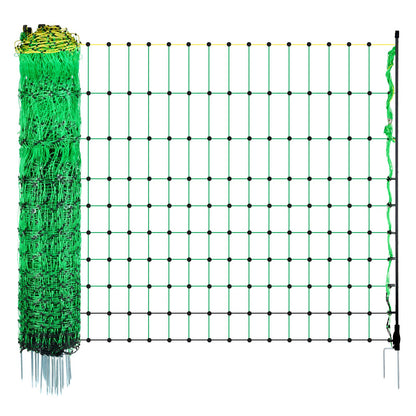Electric Fence Netting, 0.88 x 49.98 m, PE Net Fencing with Posts & Double-Spiked Stakes, Utility Portable V952-DXJCWLW35IN1ED6DAV9