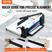 Heavy Duty Paper Cutter, 304.8 mm Industrial Commercial Guillotine Paper Cutter for A4 Paper, 400 Sheet V952-DXSDDTTSQZJH25AJWV0
