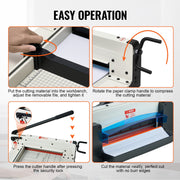 Heavy Duty Paper Cutter, 304.8 mm Industrial Commercial Guillotine Paper Cutter for A4 Paper, 400 Sheet V952-DXSDDTTSQZJH25AJWV0