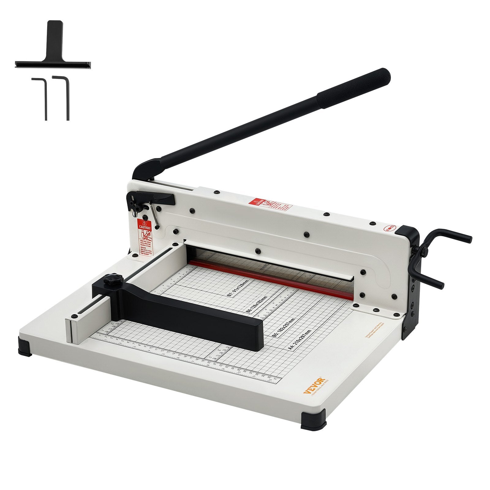 Heavy Duty Paper Cutter, 304.8 mm Industrial Commercial Guillotine Paper Cutter for A4 Paper, 400 Sheet V952-DXSDDTTSQZJH25AJWV0