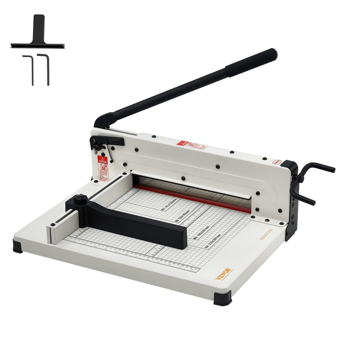 Heavy Duty Paper Cutter, 304.8 mm Industrial Commercial Guillotine Paper Cutter for A4 Paper, 400 Sheet V952-DXSDDTTSQZJH25AJWV0