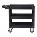 Utility Service Cart, 550 LBS Laod Capacity, 3 Shelf Heavy Duty Plastic Rolling Utility Cart with 360 degrees V952-DXSLSYTCDXCX3K5H9V0