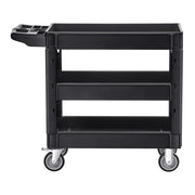 Utility Service Cart, 550 LBS Laod Capacity, 3 Shelf Heavy Duty Plastic Rolling Utility Cart with 360 degrees V952-DXSLSYTCDXCX3K5H9V0