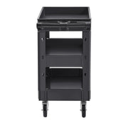 Utility Service Cart, 550 LBS Laod Capacity, 3 Shelf Heavy Duty Plastic Rolling Utility Cart with 360 degrees V952-DXSLSYTCDXCX3K5H9V0