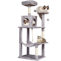 Cat Tree 143 cm Cat Tower with Cat Condo Sisal Scratching Post Light Grey V952-DXSMS6C1FQH0BQP06V0
