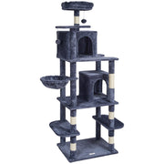 Cat Tree 174 cm Cat Tower with Cat Condos Sisal Scratching Post Dark Grey V952-DXSMS8C2FSH0S4J5KV0
