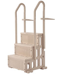 3-Step Taupe Robust Pool Ladder of 2 Handrails for 914.4-1219.2 mm Pools V952-DXYCTLTSFSSLFPJ4ZV0