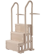 3-Step Taupe Robust Pool Ladder of 2 Handrails for 914.4-1219.2 mm Pools V952-DXYCTLTSFSSLFPJ4ZV0