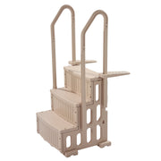 3-Step Taupe Robust Pool Ladder of 2 Handrails for 914.4-1219.2 mm Pools V952-DXYCTLTSFSSLFPJ4ZV0