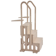 3-Step Taupe Robust Pool Ladder of 2 Handrails for 914.4-1219.2 mm Pools V952-DXYCTLTSFSSLFPJ4ZV0
