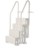 4-Step White Robust Pool Ladder of 2 Handrails for 1219.2-1371.6 mm Pools V952-DXYCTLTSFSSLMT8OVV0
