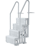 4-Step Grey Robust Pool Ladder of 2 Handrails for 1219.2-1371.6 mm Pools V952-DXYCTLTSFSSLS1J0IV0