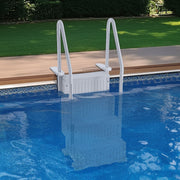 4-Step Grey Robust Pool Ladder of 2 Handrails for 1219.2-1371.6 mm Pools V952-DXYCTLTSFSSLS1J0IV0