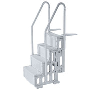 4-Step Grey Robust Pool Ladder of 2 Handrails for 1219.2-1371.6 mm Pools V952-DXYCTLTSFSSLS1J0IV0