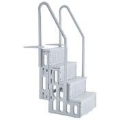 4-Step Grey Robust Pool Ladder of 2 Handrails for 1219.2-1371.6 mm Pools V952-DXYCTLTSFSSLS1J0IV0