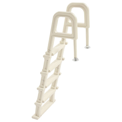 5-Step Inclined Robust Pool Ladder of 2 Handrails for 1219.2-1371.6mm Pool V952-DXYCTTBGGSLBDVP4TV0