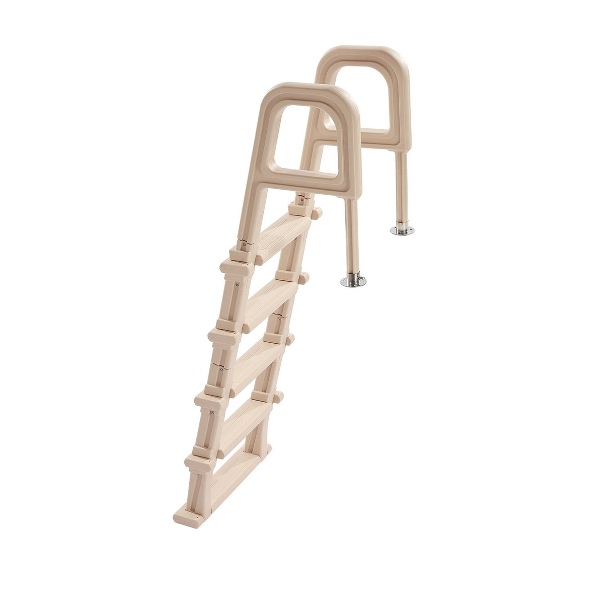 5-Step Inclined Robust Pool Ladder of 2 Handrails for 1219.2-1371.6mm Pool V952-DXYCTTBGGSLHJ6UMVV0