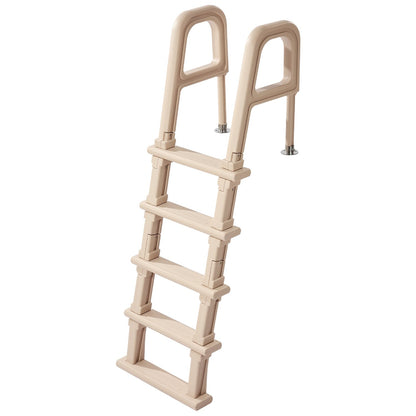 5-Step Inclined Robust Pool Ladder of 2 Handrails for 1219.2-1371.6mm Pool V952-DXYCTTBGGSLHJ6UMVV0