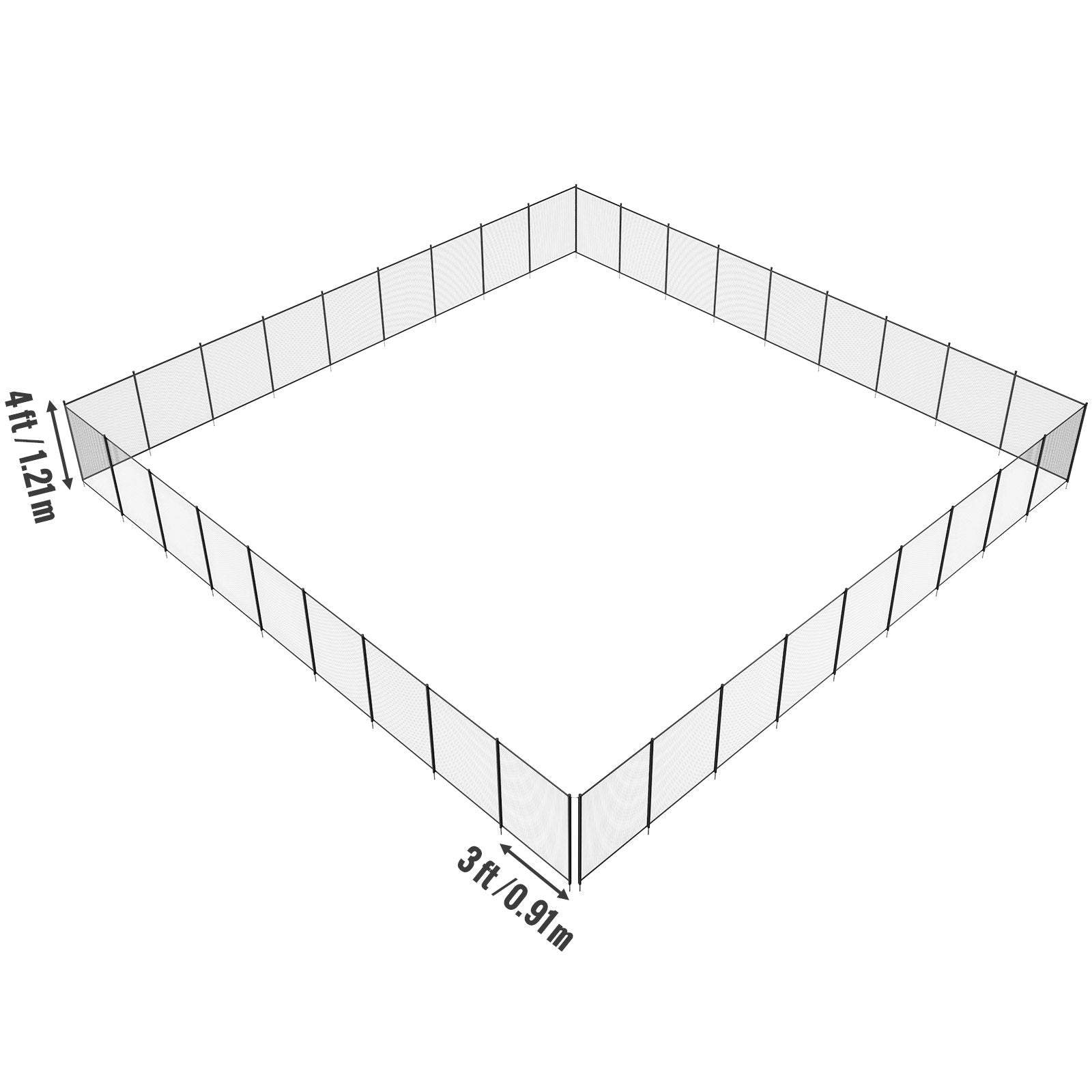 Pool Fence 4 x 108 FT Removable Pool Fences for Inground Pools Outdoor V952-DXYCWL4108FTYMRZ5V0