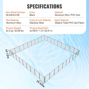 Pool Fence 4 x 108 FT Removable Pool Fences for Inground Pools Outdoor V952-DXYCWL4108FTYMRZ5V0