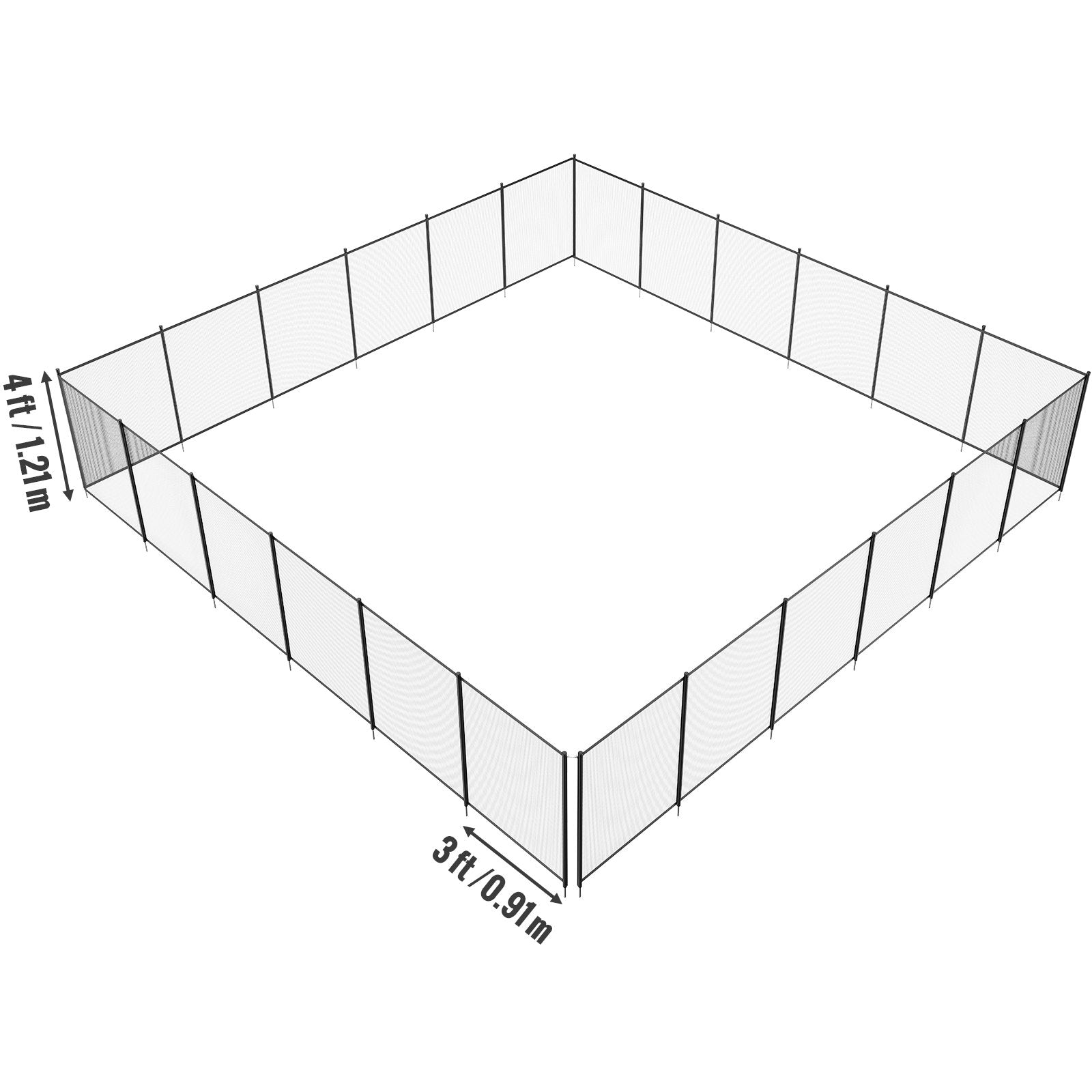 Pool Fence, 4 x 72 FT Pool Fences for Inground Pools, Removable Child Safety Pool Fencing, Easy DIY V952-DXYCWL472FTH8LOXPV0