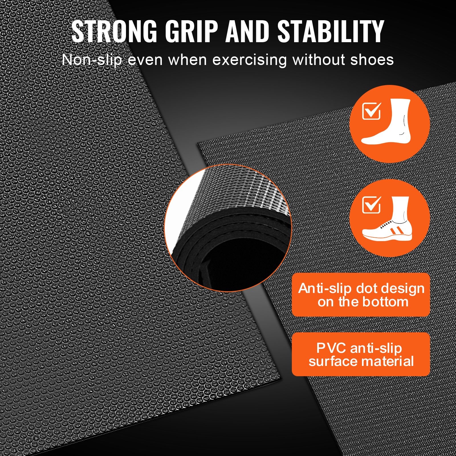 Exercise Mat, Non Slip High Density Premium Yoga Mat, Exercise Yoga Mat for Men & Women, Fitness & Exercise V952-DXYJD6YC8YC0B74WBV0