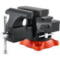 Bench Vise, 140 mm Jaw Width, 140 mm Max Jaw Opening Multipurpose Vise with 360 degrees Swivel Locking Base, V952-DXZSDGNTQ55IFO0S7V0
