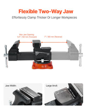 Bench Vise, 140 mm Jaw Width, 140 mm Max Jaw Opening Multipurpose Vise with 360 degrees Swivel Locking Base, V952-DXZSDGNTQ55IFO0S7V0