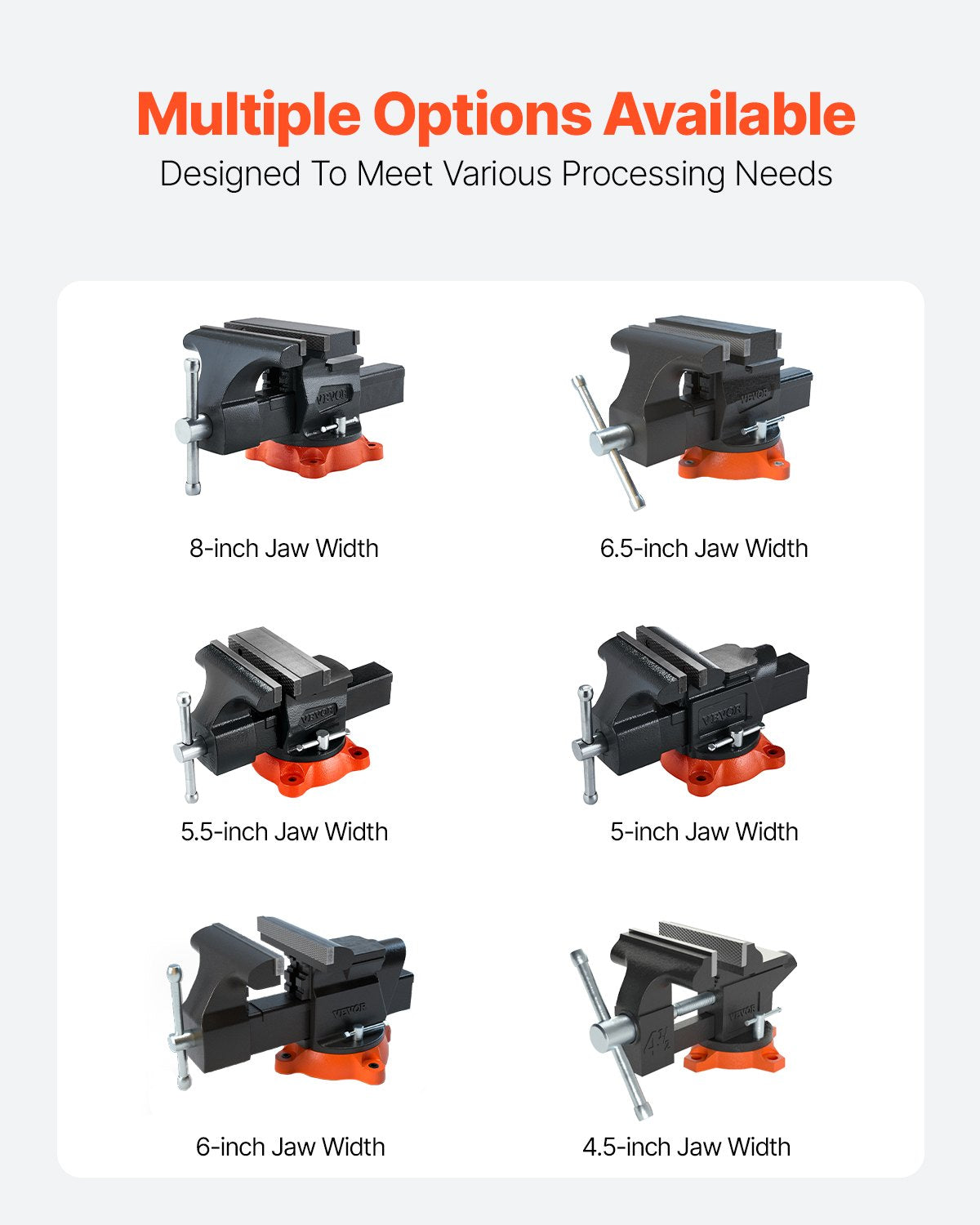 Bench Vise, 140 mm Jaw Width, 140 mm Max Jaw Opening Multipurpose Vise with 360 degrees Swivel Locking Base, V952-DXZSDGNTQ55IFO0S7V0