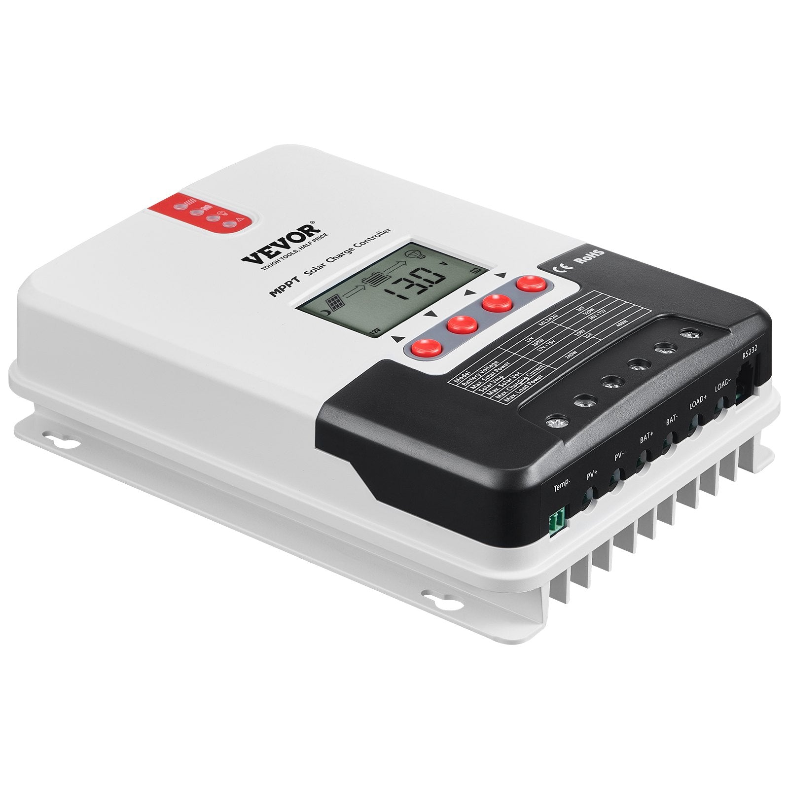 20A MPPT Solar Charge Controller, Auto DC Input, Solar Panel Regulator Charger with LCD Display Temperature V952-DYTYNCDKZQWYXOHN8V9