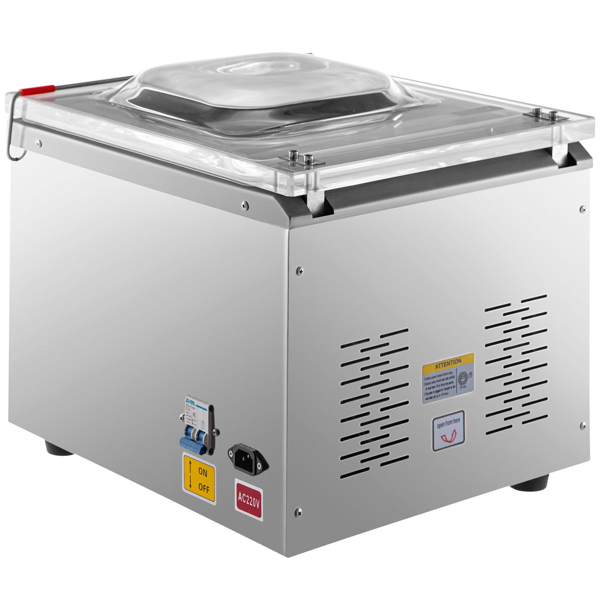 DZ-260C Digital Vacuum Sealer Food Vacuum Sealing Packing Machine 220V V952-DZ-260ZKBZJ400W01V3