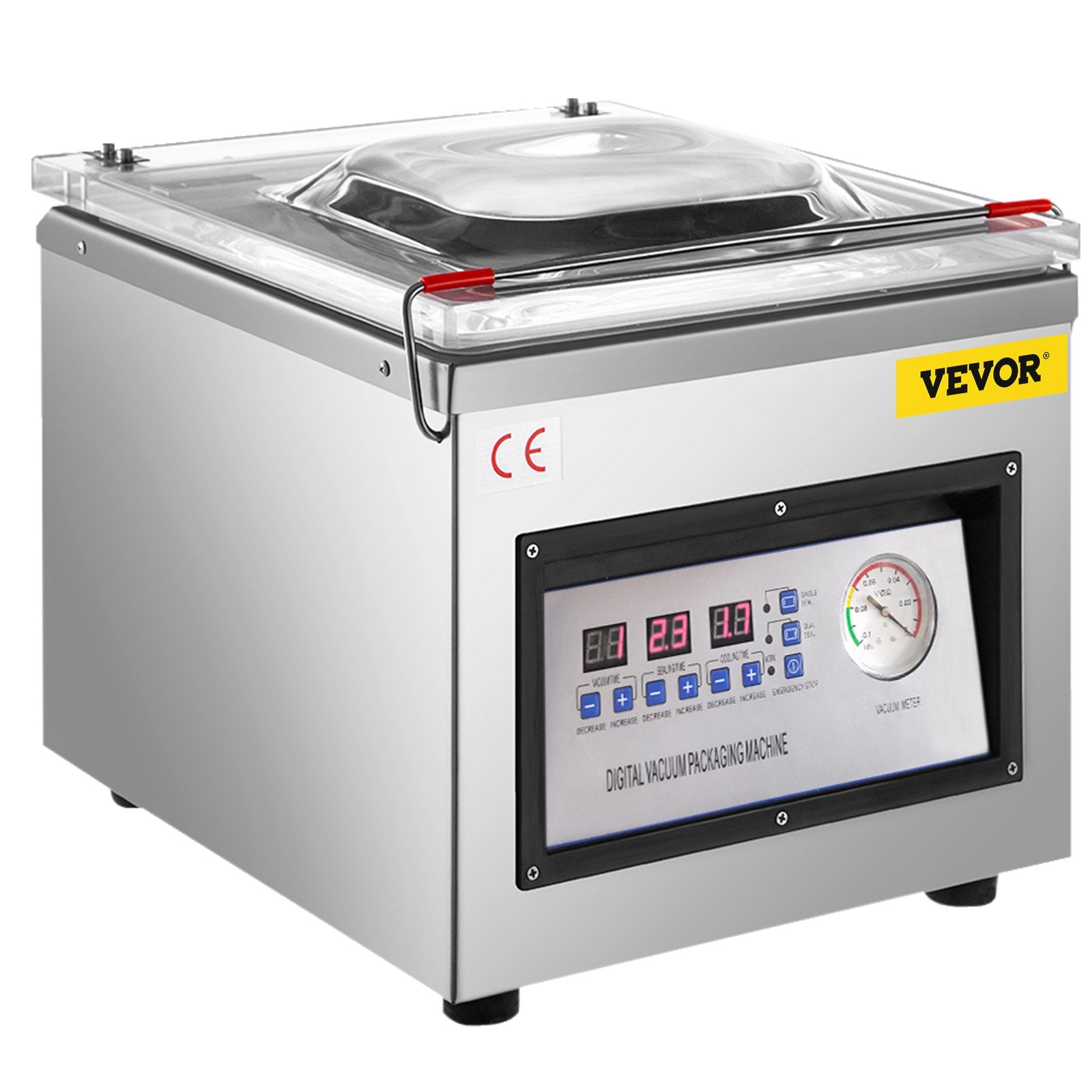 DZ-260C Digital Vacuum Sealer Food Vacuum Sealing Packing Machine 220V V952-DZ-260ZKBZJ400W01V3