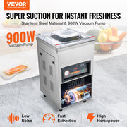 DZ-400/2E Automatic Extra Deep Vacuum Sealer Food Vacuum Sealing Packing Machine 220V V952-DZ-400-2EJS200BZJV3