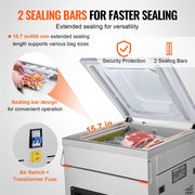 DZ-400/2E Automatic Extra Deep Vacuum Sealer Food Vacuum Sealing Packing Machine 220V V952-DZ-400-2EJS200BZJV3