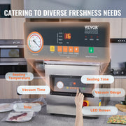 DZ-400/2F Automatic Vacuum Sealer Food Vacuum Sealing Packing Machine 220V V952-DZ-400-2FDSBZJ001V3
