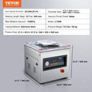 DZ-400/2F Automatic Vacuum Sealer Food Vacuum Sealing Packing Machine 220V V952-DZ-400-2FDSBZJ001V3