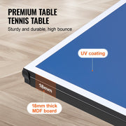 Ping Pong Table, Professional Table Tennis Game, Indoor MDF Portable Table Tennis Table, Foldable Ping Pong V952-DZDTZDPPQZ1877HKXV0