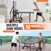 Ping Pong Table Foldable Table Tennis Game Table Indoor Outdoor with Net V952-DZDTZDPPQZ6MQ32J9V0