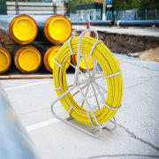 Fish Tape Fiberglass, 150 m, 7.9 mm, Duct Rodder Fishtape Wire Puller, Cable Running Rod with Steel Reel V952-DZJYD516492FT7WCTV0