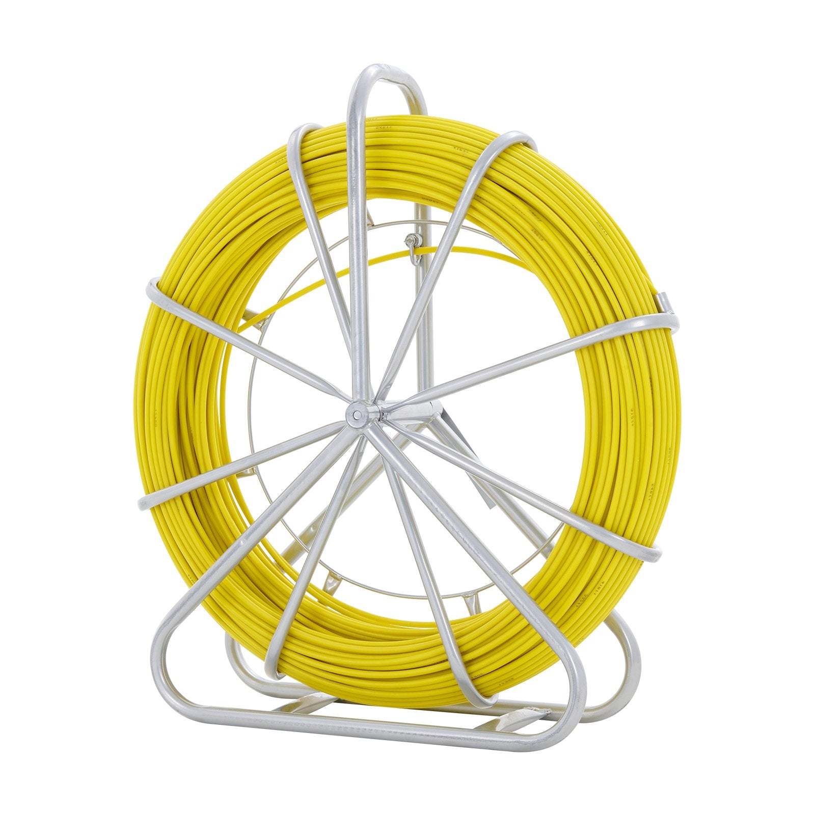 Fish Tape Fiberglass, 150 m, 7.9 mm, Duct Rodder Fishtape Wire Puller, Cable Running Rod with Steel Reel V952-DZJYD516492FT7WCTV0