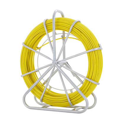 Fish Tape Fiberglass, 150 m, 7.9 mm, Duct Rodder Fishtape Wire Puller, Cable Running Rod with Steel Reel V952-DZJYD516492FT7WCTV0