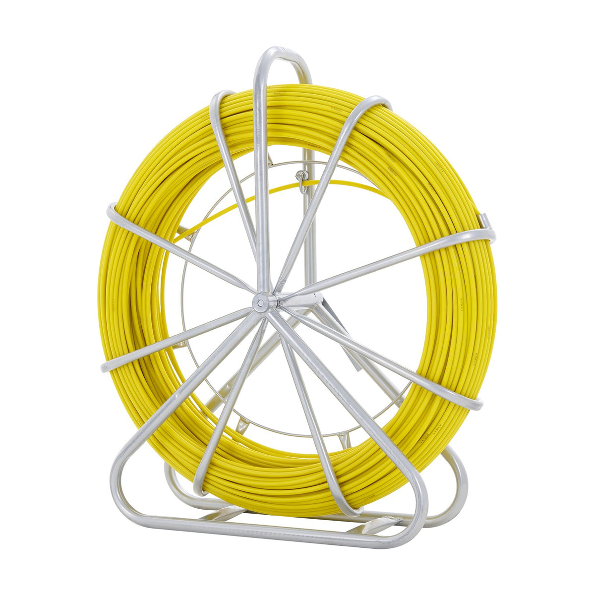 Fish Tape Fiberglass, 129.5 m, 6.35 mm, Duct Rodder Fishtape Wire Puller, Cable Running Rod with Steel Reel V952-DZJYDB14425FT0HH2V0