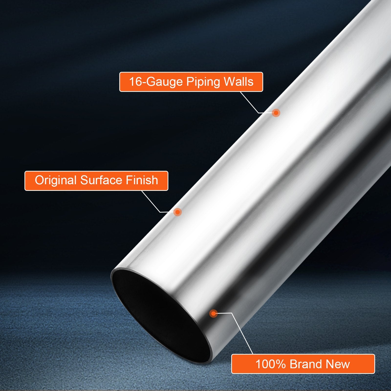 DIY Universal Exhaust Kit 16 Pieces Exhaust Pipe Kit with Slip-Fit Joint V952-DZPQGTJ16PCSWRBW6V0