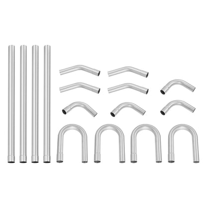 DIY Universal Exhaust Kit 16 Pieces Exhaust Pipe Kit with Slip-Fit Joint V952-DZPQGTJ16PCSWRBW6V0