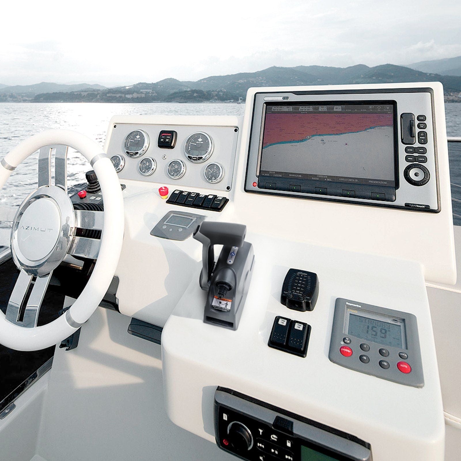 Boat Throttle Control, 5006186 Top-Mounted Outboard Remote Control Box for Evinrude Johnson, Marine Throttle V952-DZSCYMKZQEVIWACGDV9