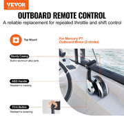 Boat Throttle Control, 8M0059686 Top-Mounted Outboard Remote Control Box for Mercury PT 2-Stroke, Marine V952-DZSCYMKZQMER2IOPMV9